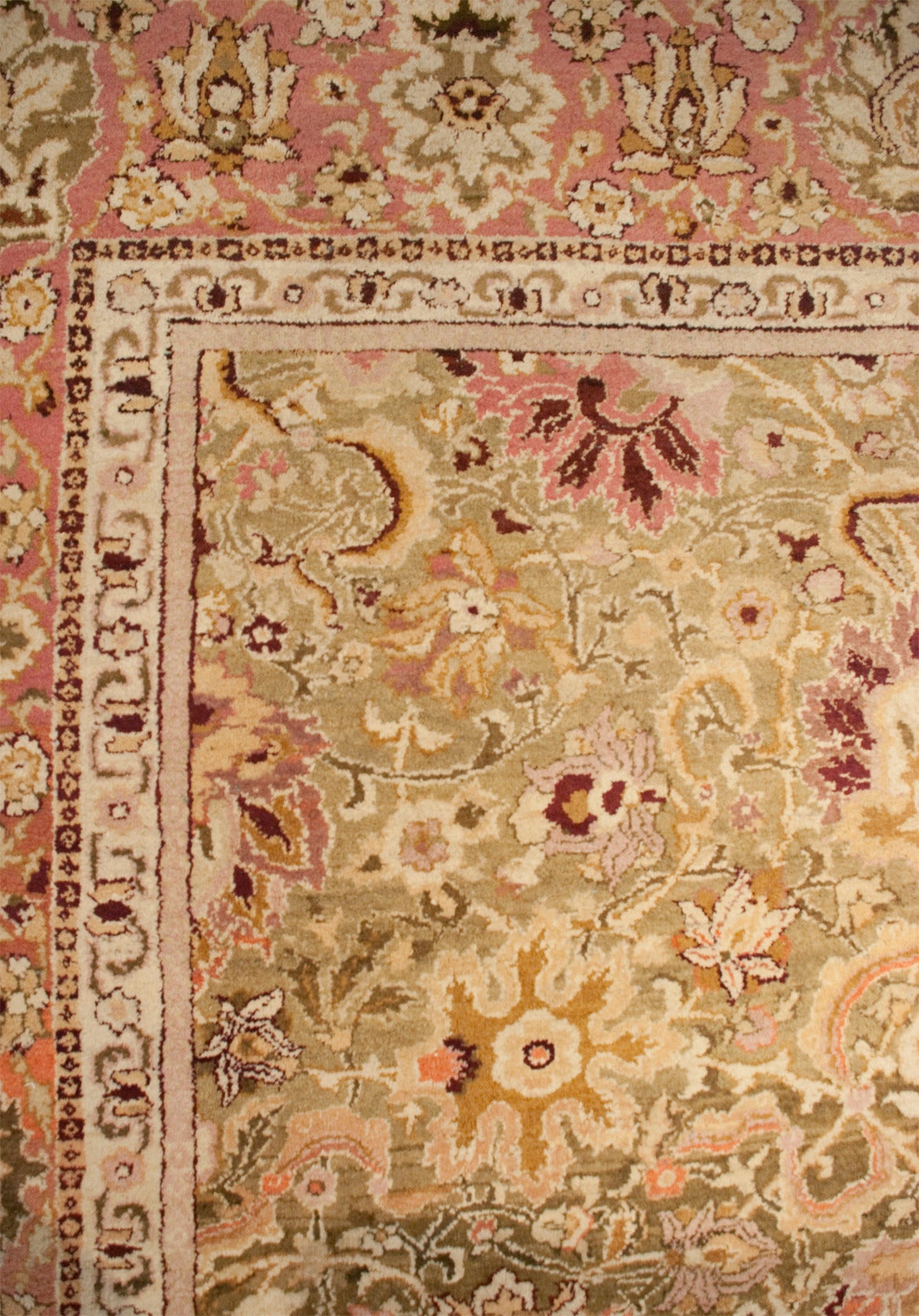 Early 20th Century Agra Rug For Sale