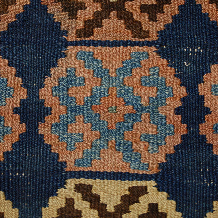 Antique Qazvin Kilim Runner For Sale