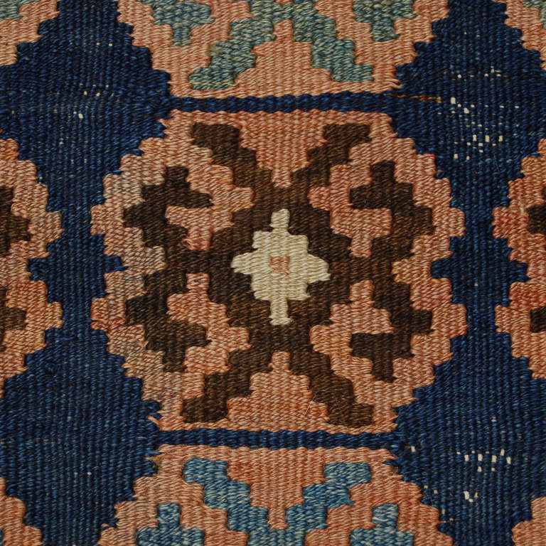 Antique Qazvin Kilim Runner For Sale