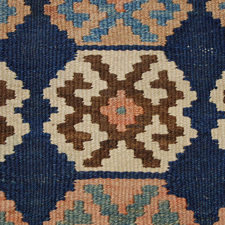 Antique Qazvin Kilim Runner For Sale