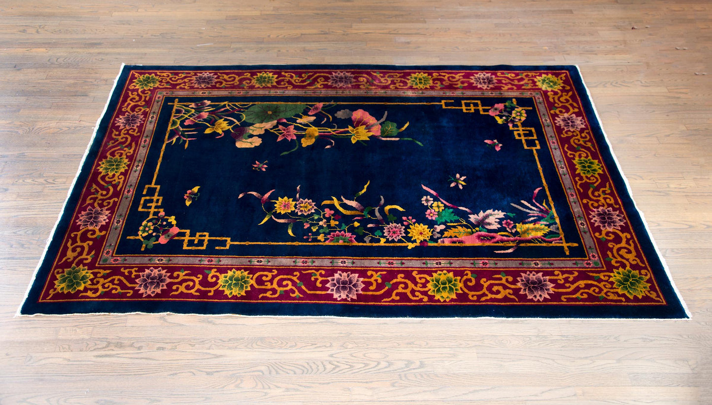 Early 20th Century Chinese Art Deco Rug For Sale