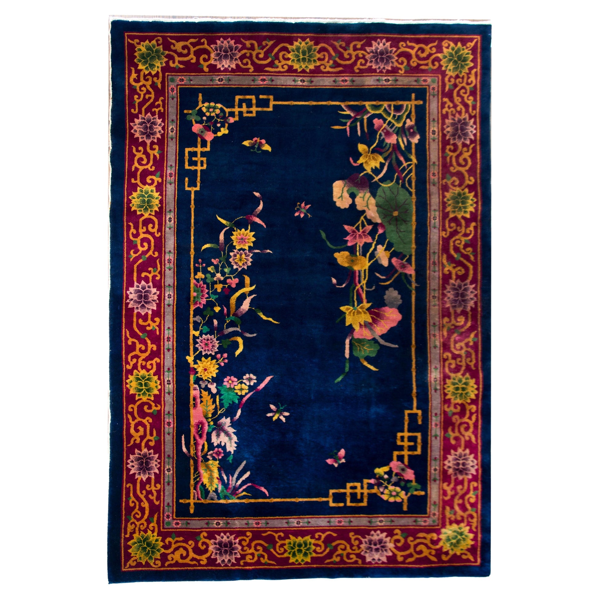 Early 20th Century Chinese Art Deco Rug For Sale