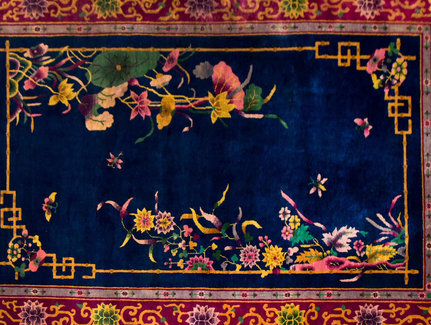 Early 20th Century Chinese Art Deco Rug For Sale