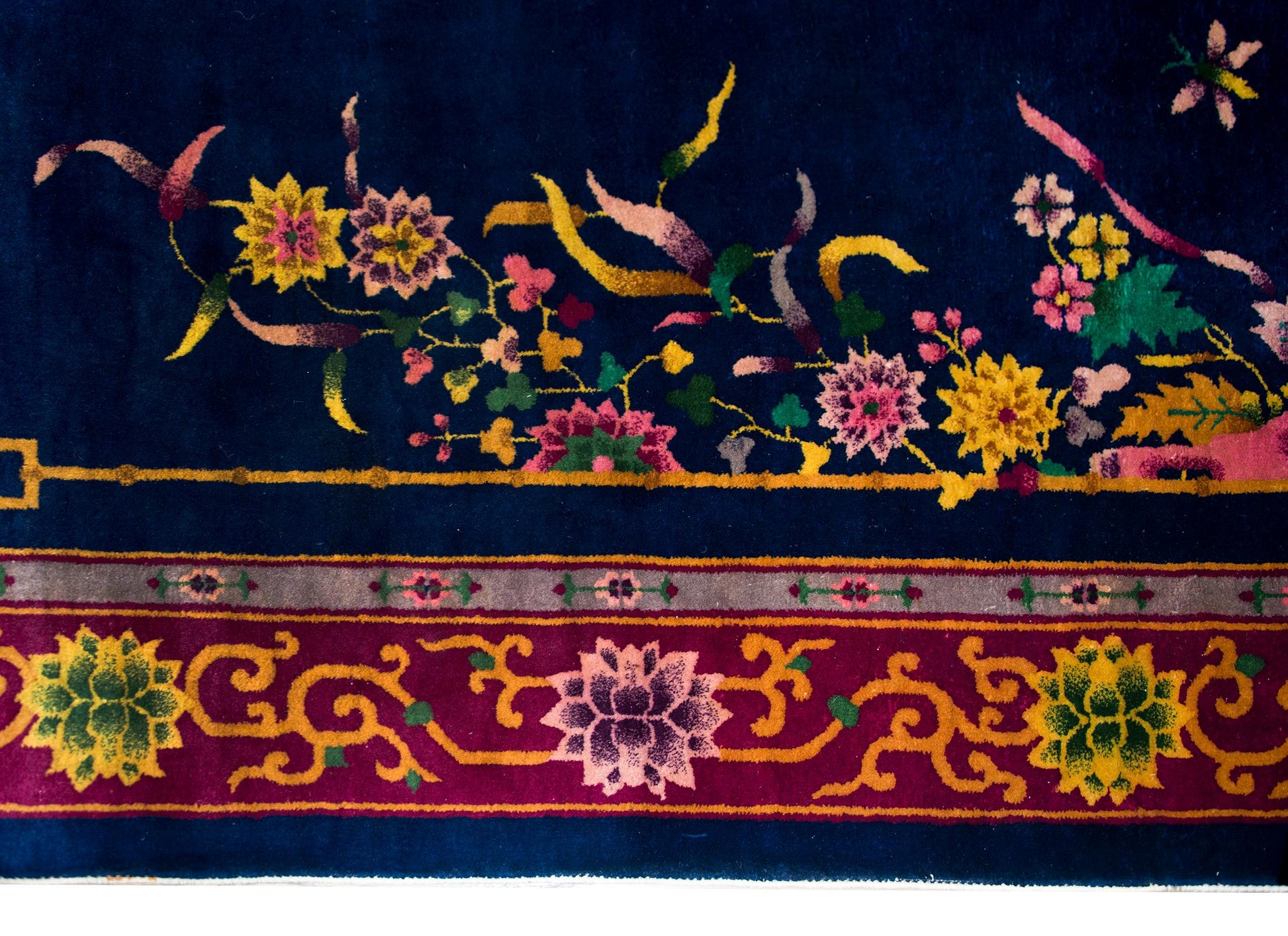 Early 20th Century Chinese Art Deco Rug For Sale