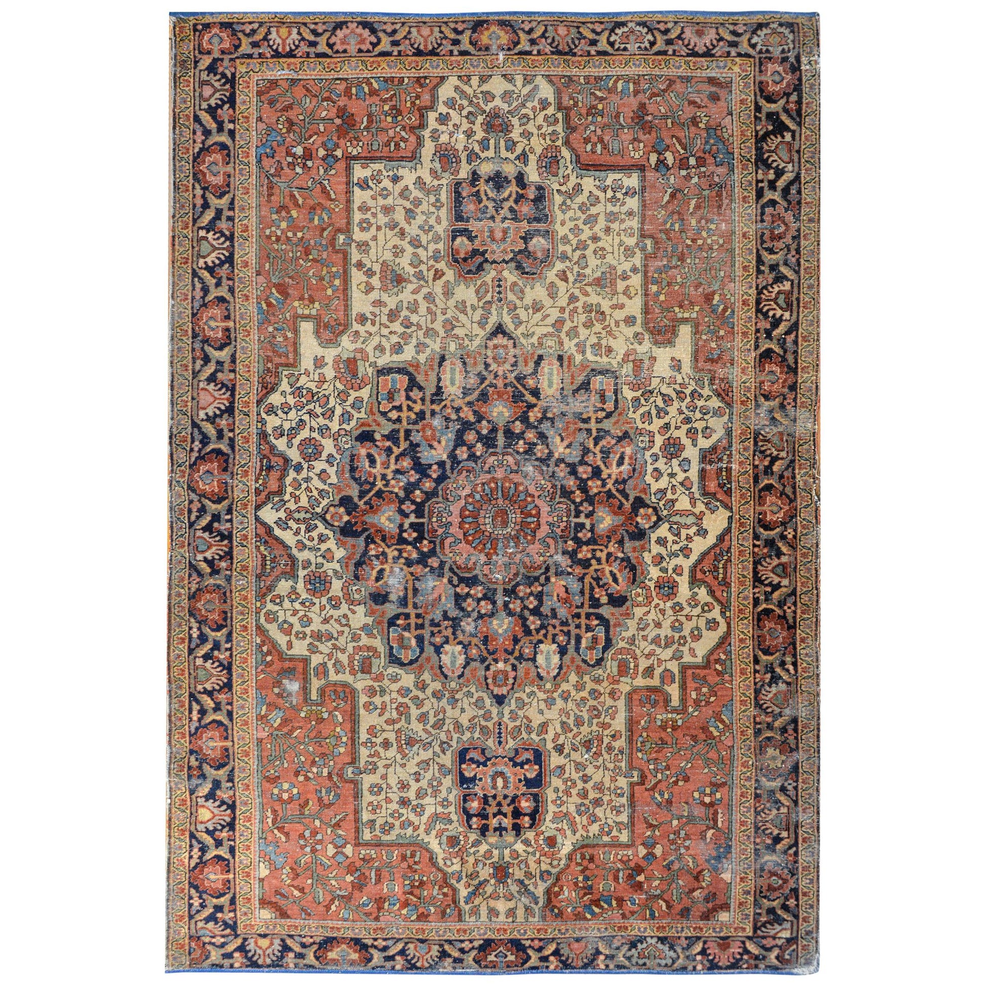 Amazing Early 20th Century Sarouk Farahan Rug For Sale