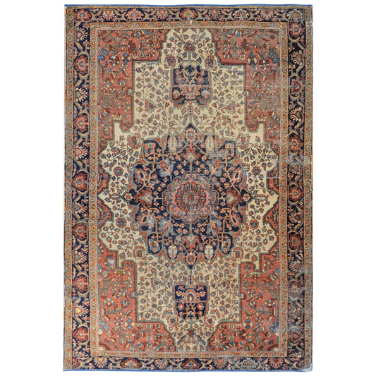 Amazing Early 20th Century Sarouk Farahan Rug For Sale