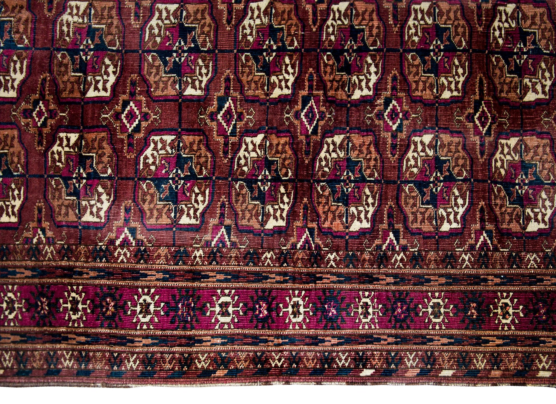 Early 20th Century Persian Tekeh Rug For Sale