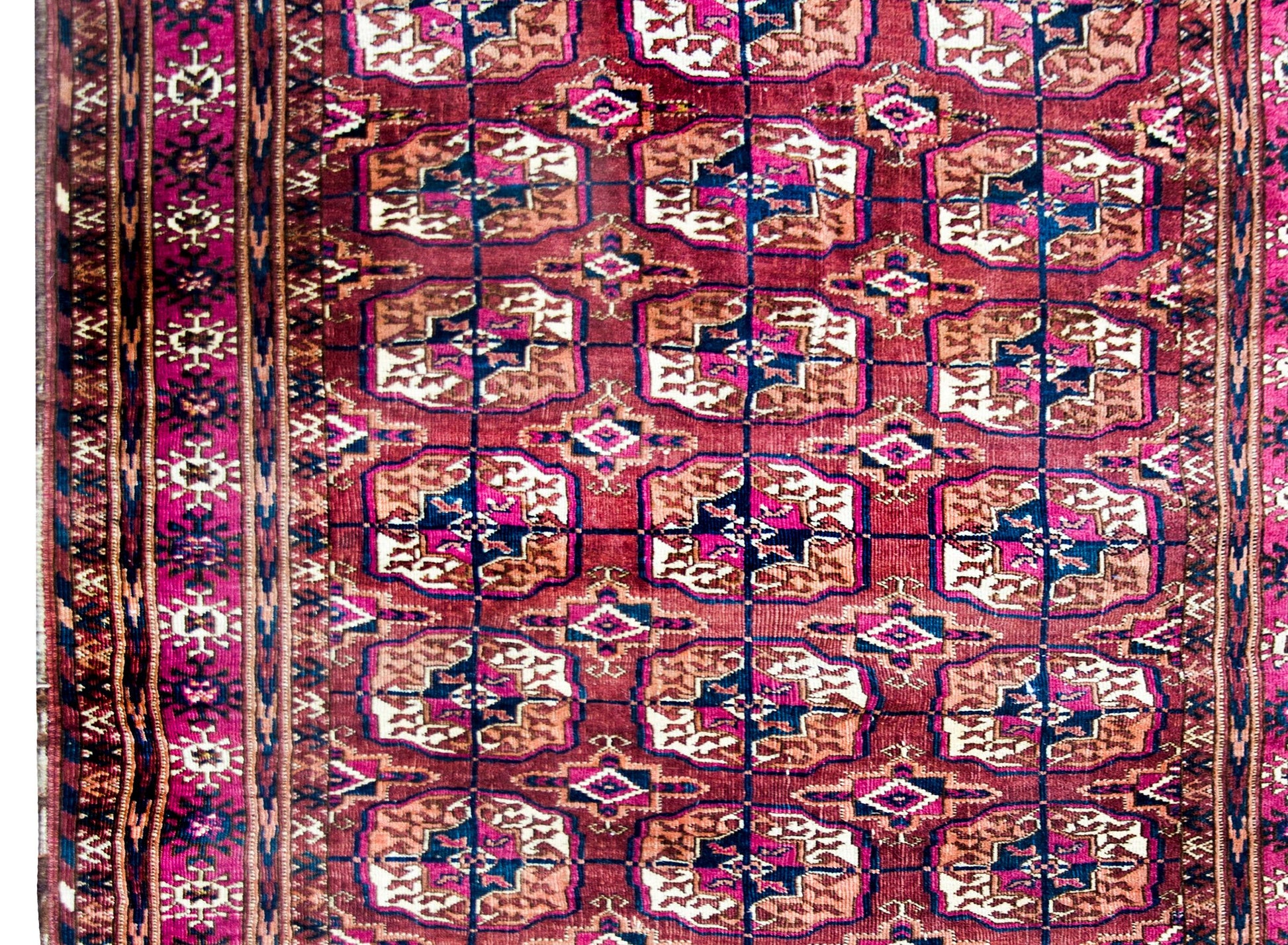 Early 20th Century Persian Tekeh Rug For Sale