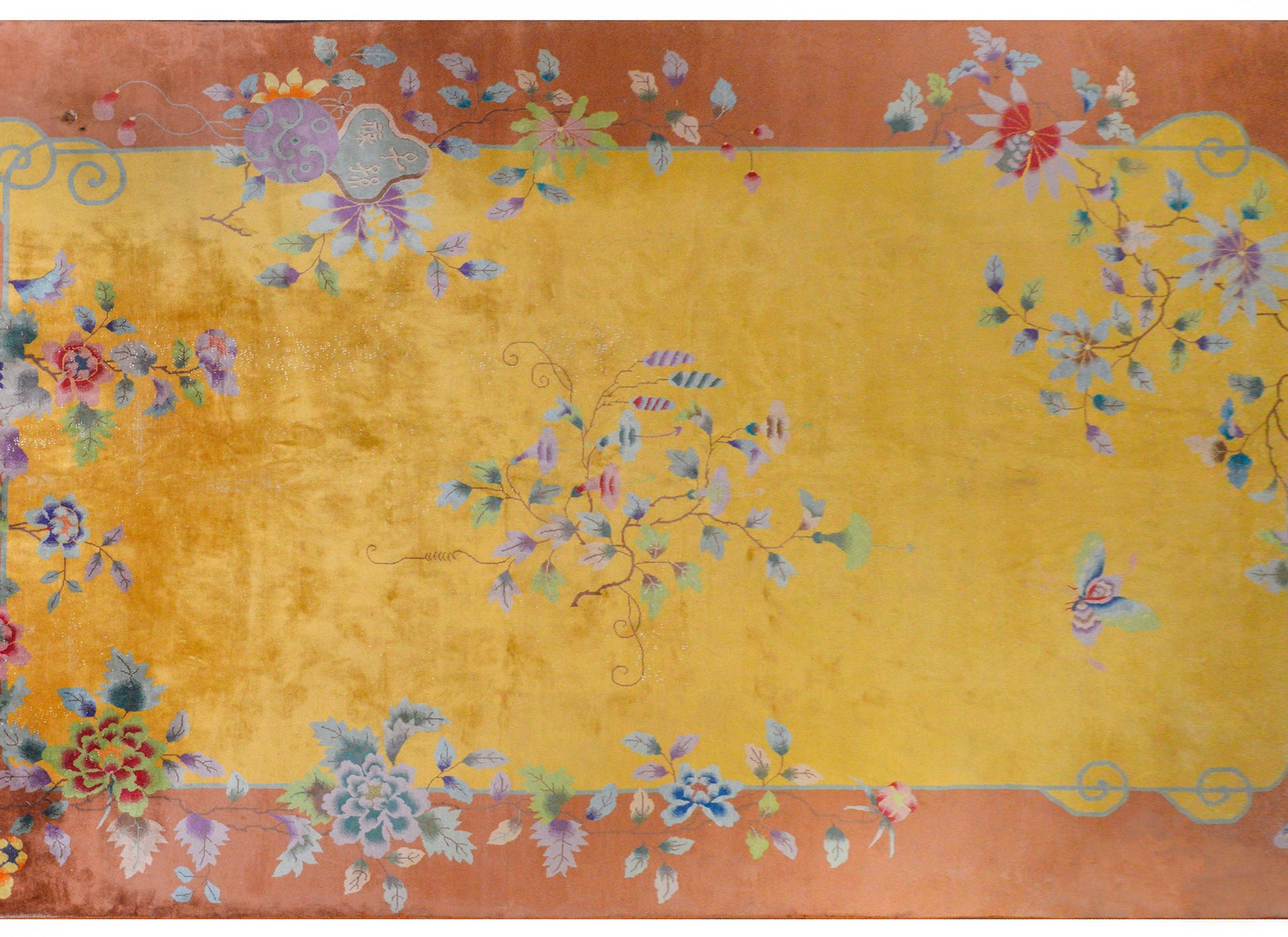 Wonderful Chinese Art Deco Rug For Sale