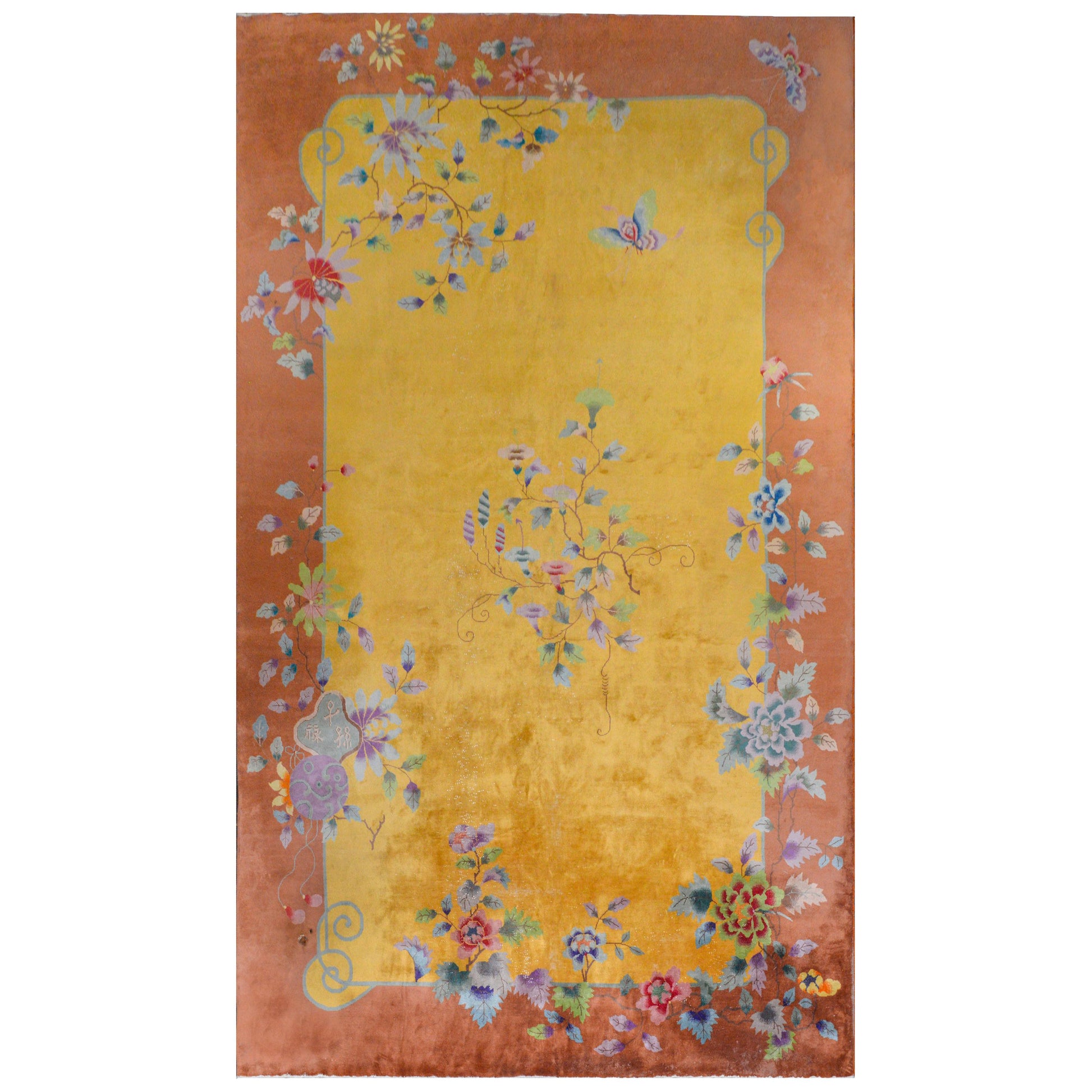 Wonderful Chinese Art Deco Rug For Sale