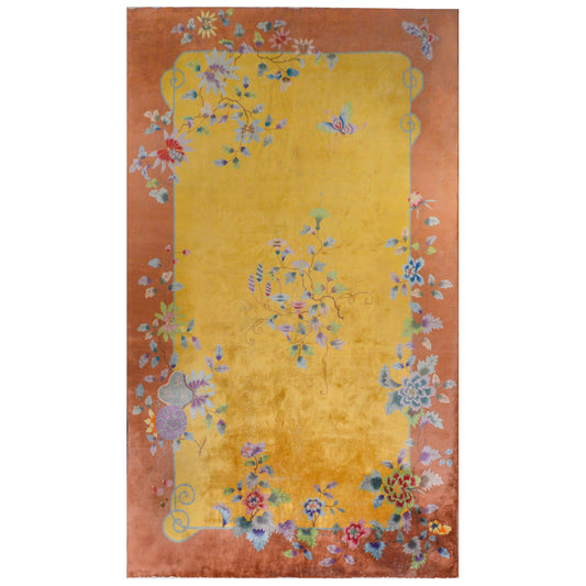 Wonderful Chinese Art Deco Rug For Sale