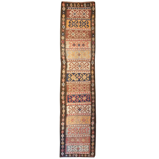 Early 20th Century Shahsavan Kilim Runner For Sale