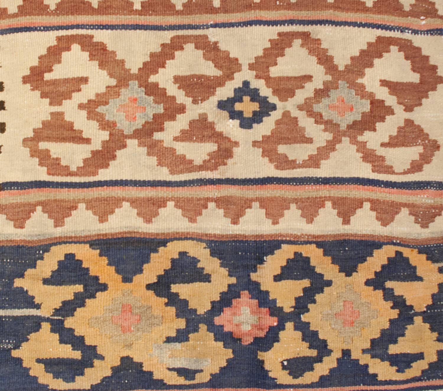 Early 20th Century Shahsavan Kilim Runner For Sale