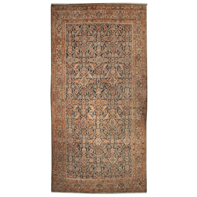 19th Century Ferehan Herati Rug For Sale