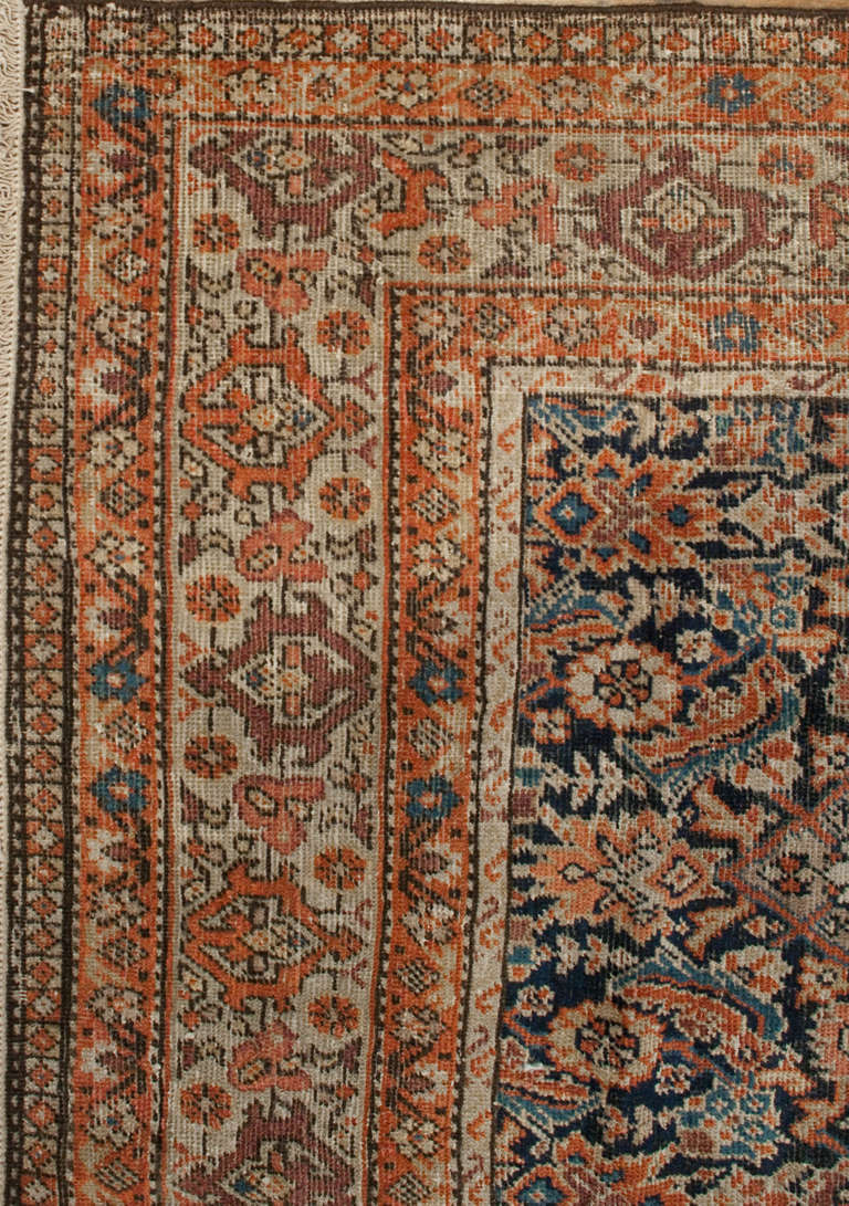 19th Century Ferehan Herati Rug For Sale