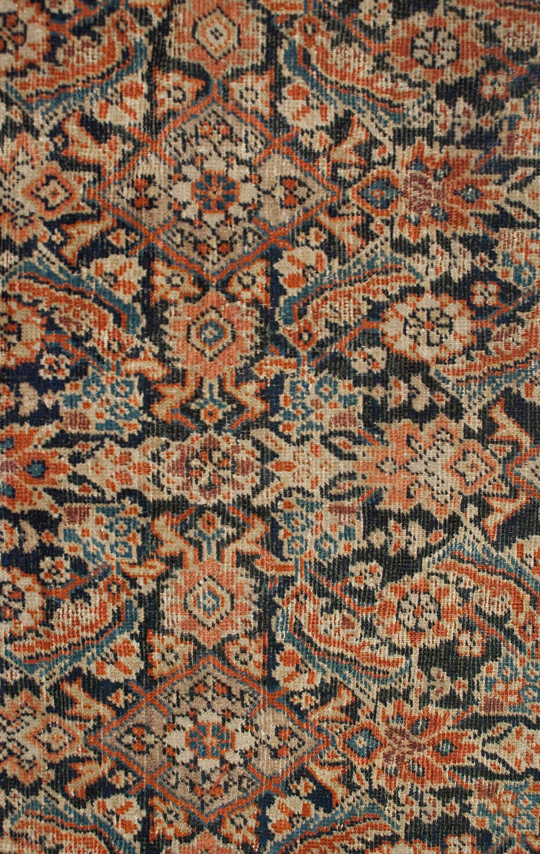 19th Century Ferehan Herati Rug For Sale