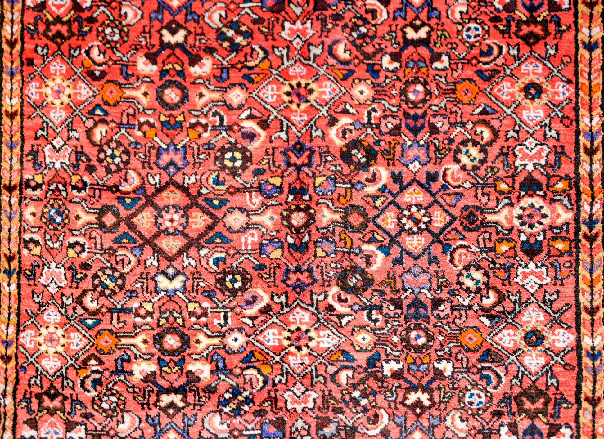 Wonderful Vintage Mid-20th Century Hamadan Rug For Sale