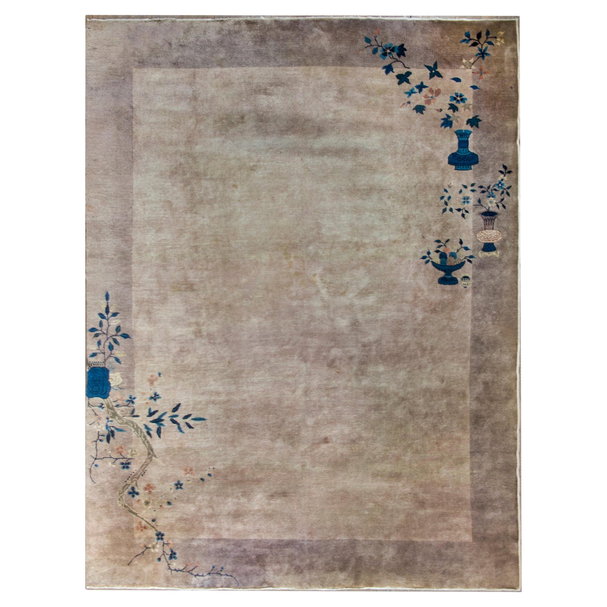 Early 20th Century Chinese Art Deco Rug For Sale