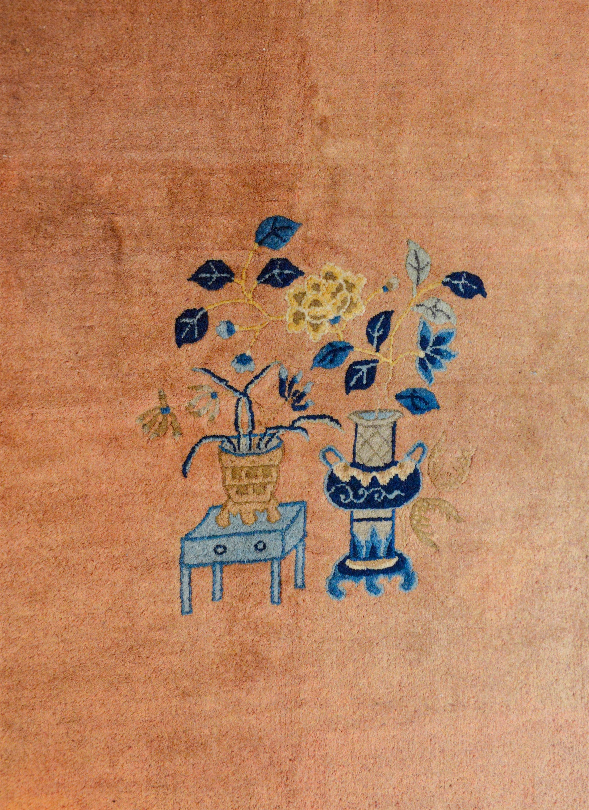Quiet Early 20th Century Chinese Feti Rug For Sale
