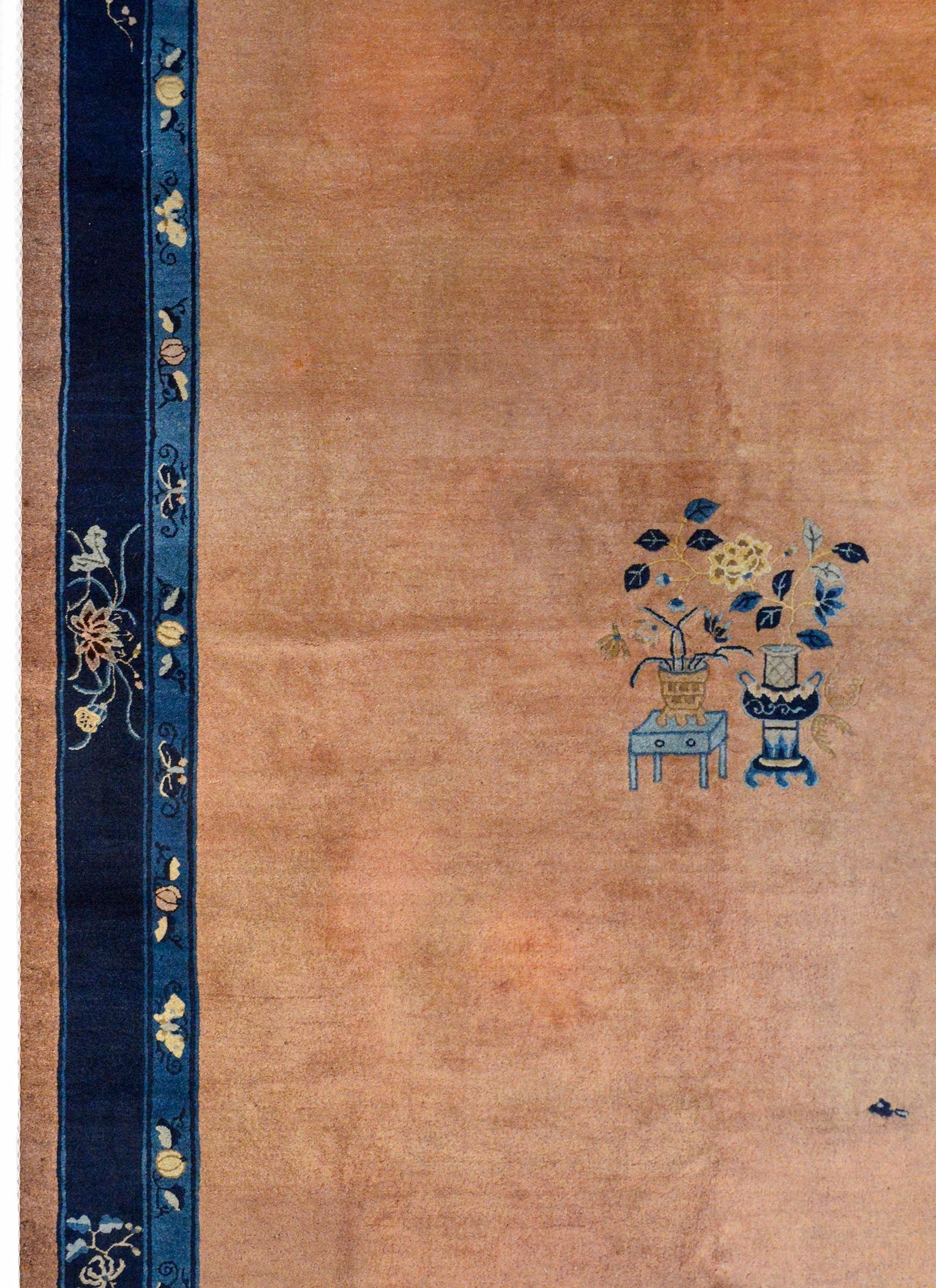 Quiet Early 20th Century Chinese Feti Rug For Sale