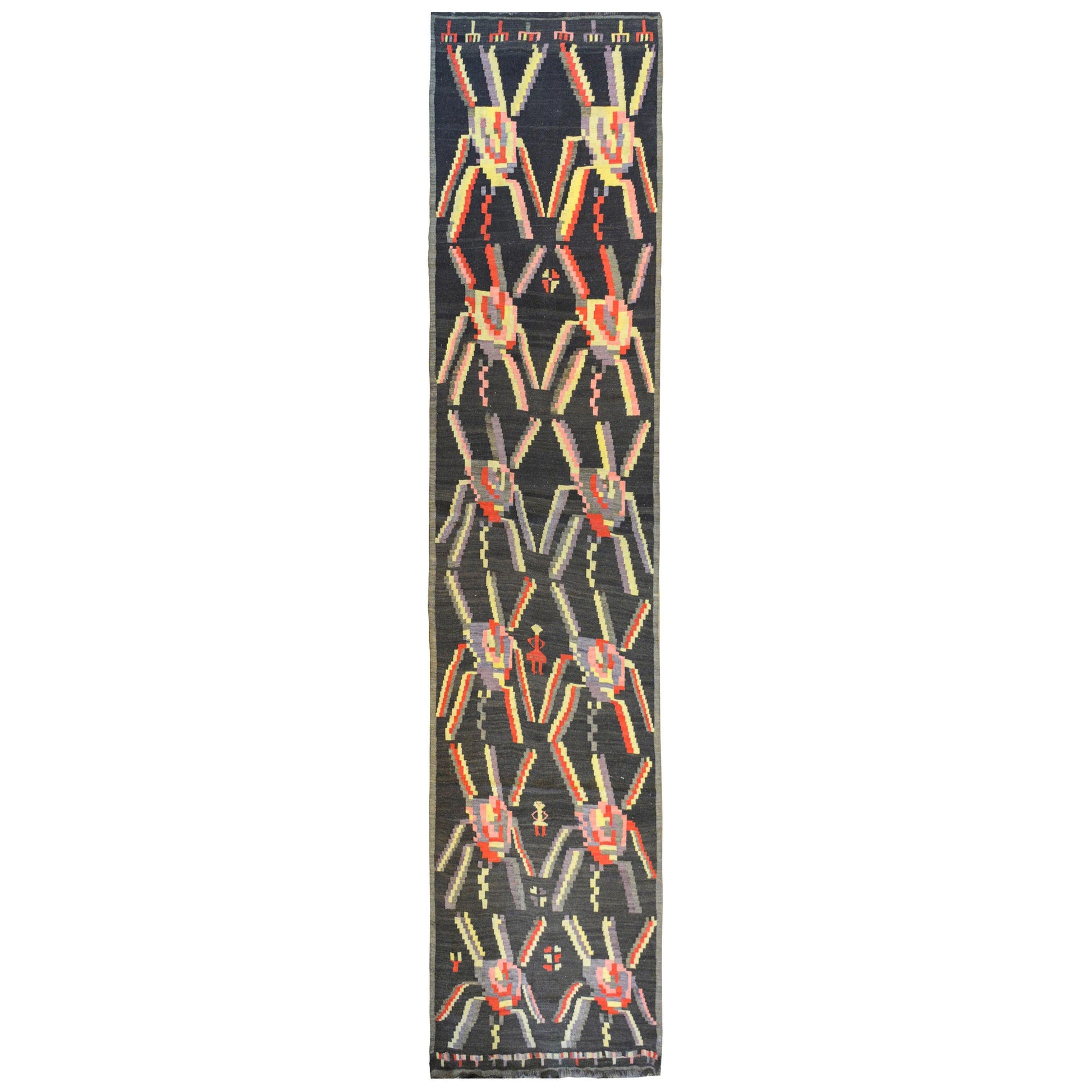 Early 20th Century Bessarabian Kilim Runner For Sale