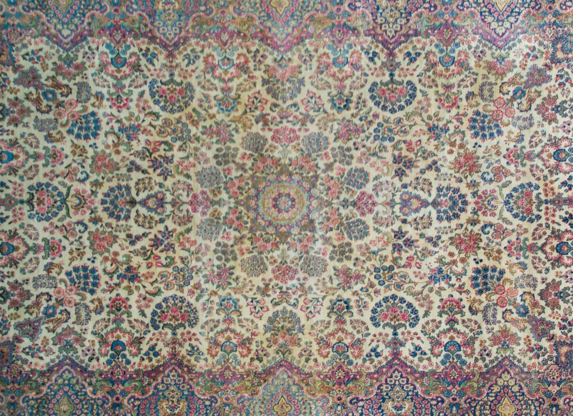 Early 20th Century Persian Kirman Rug For Sale