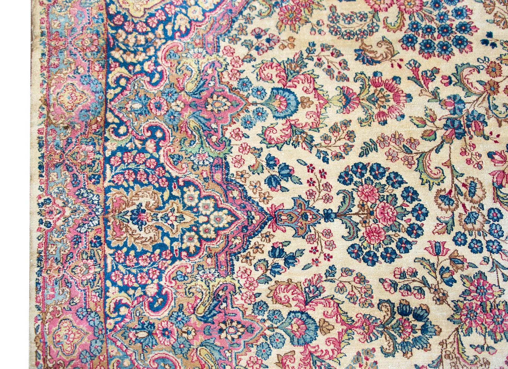 Early 20th Century Persian Kirman Rug For Sale
