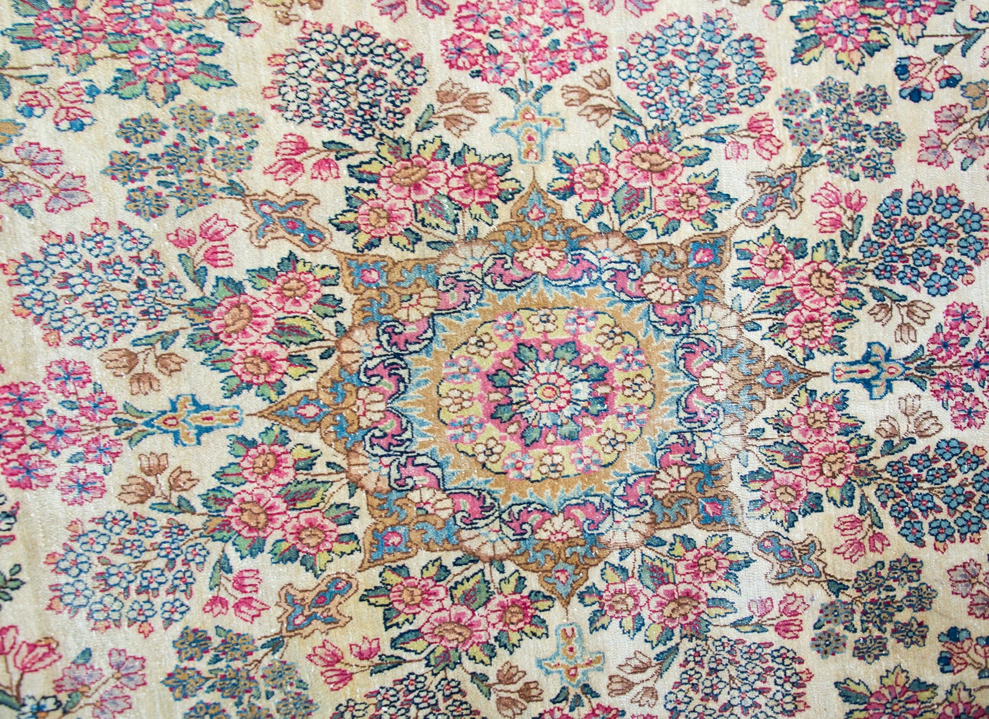 Early 20th Century Persian Kirman Rug For Sale