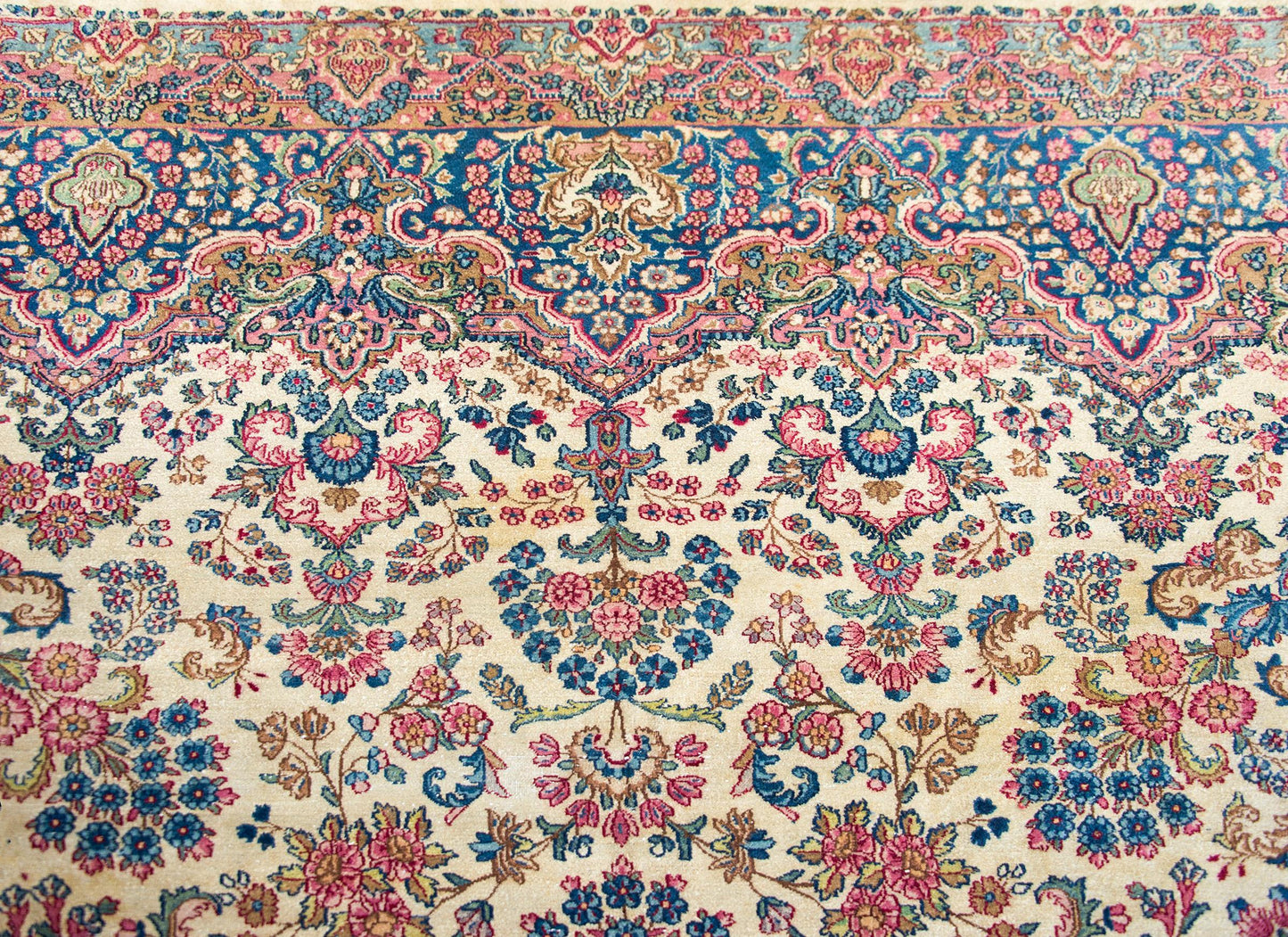 Early 20th Century Persian Kirman Rug For Sale