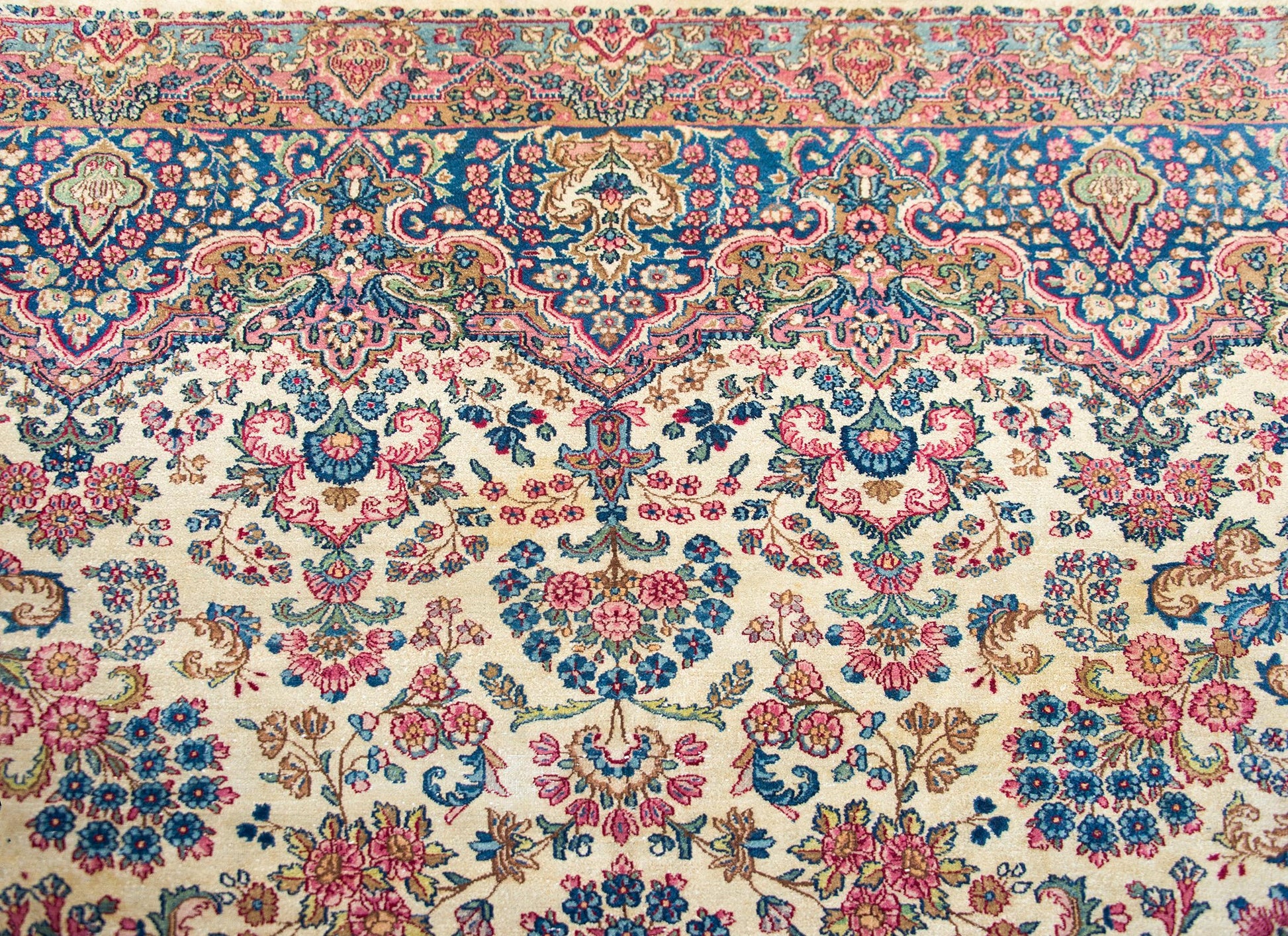 Early 20th Century Persian Kirman Rug For Sale