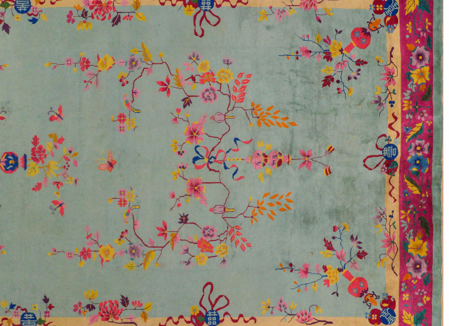 Brilliant Chinese Art Deco Rug For Sale