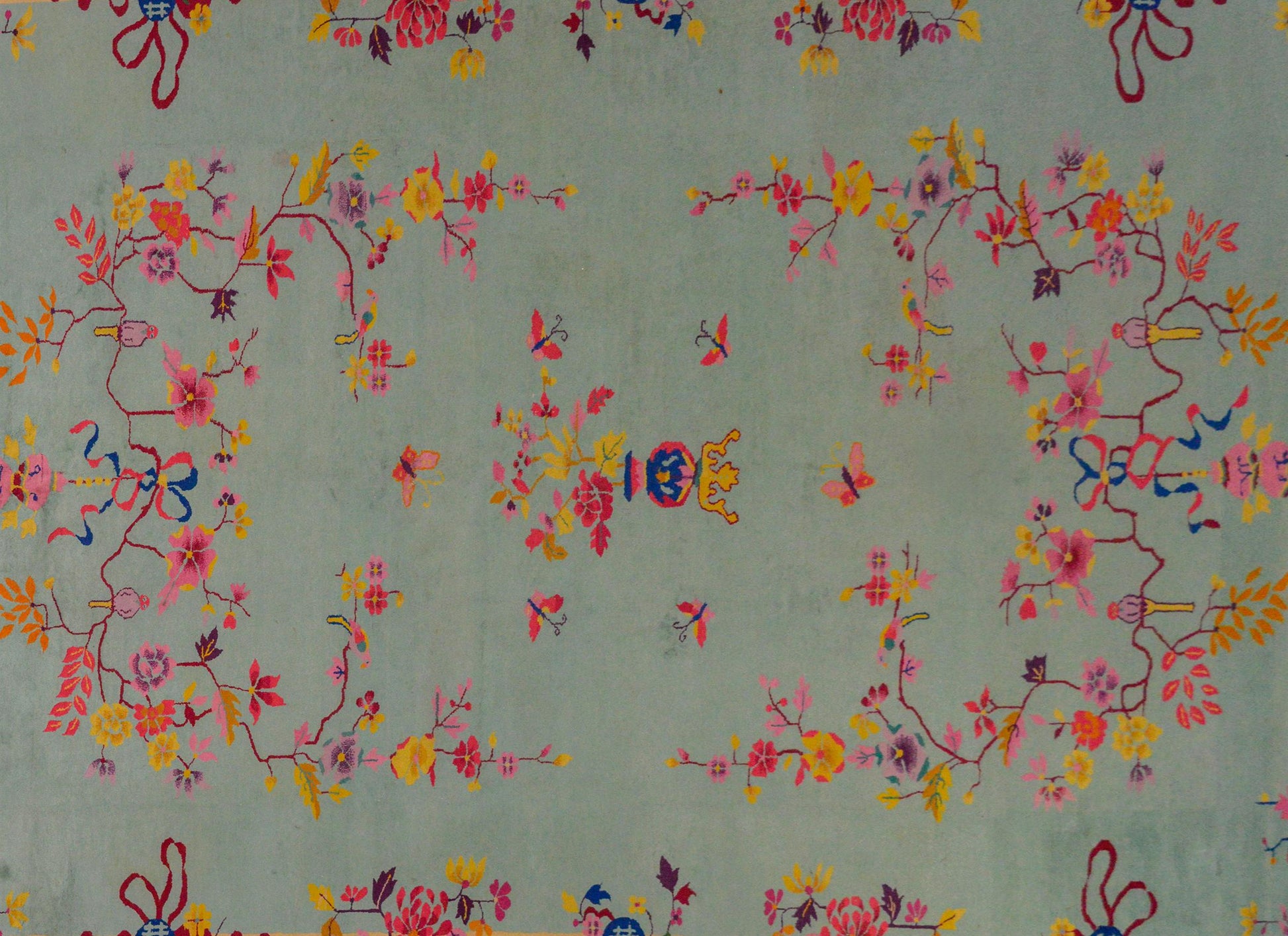 Brilliant Chinese Art Deco Rug For Sale
