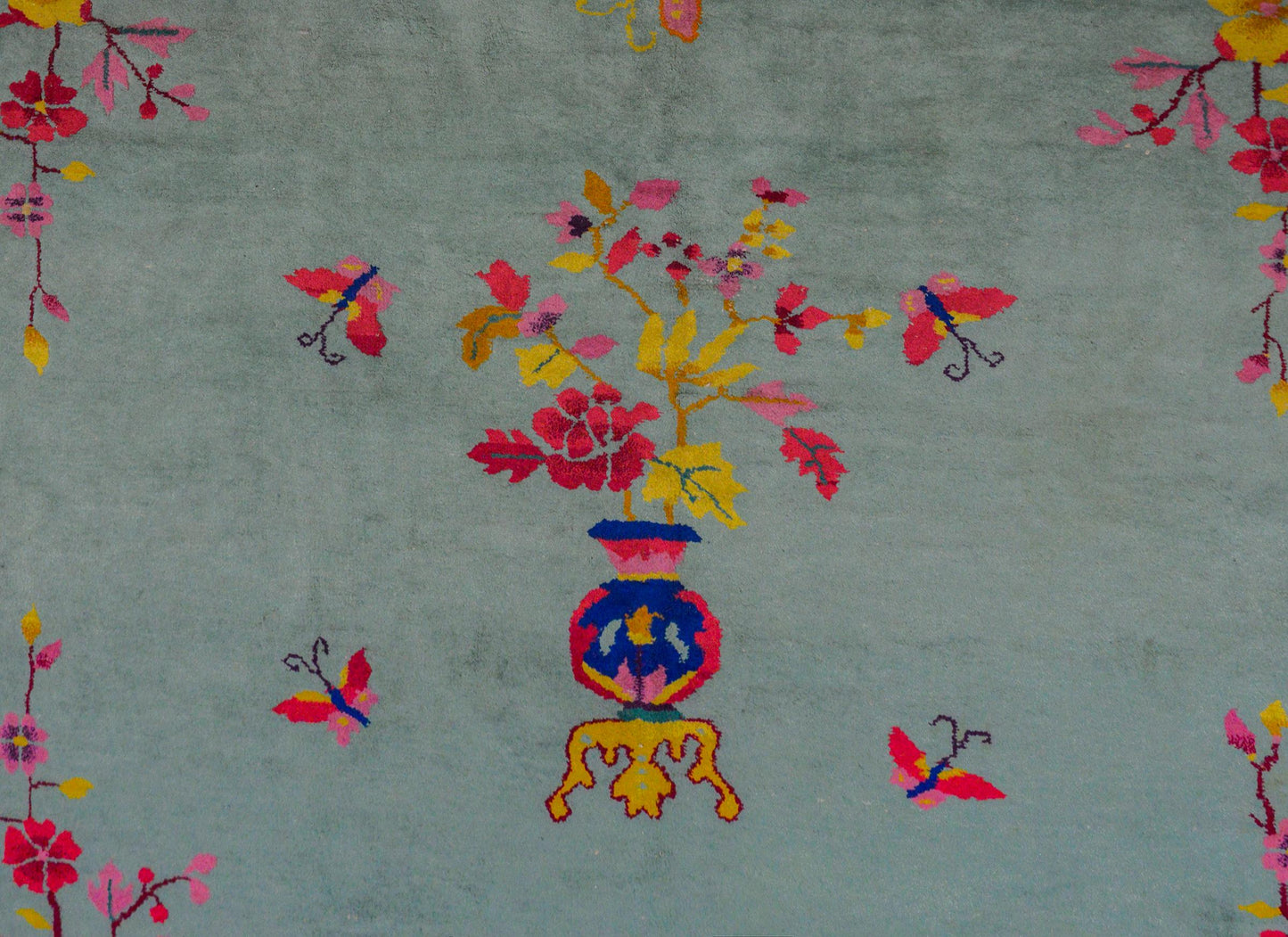 Brilliant Chinese Art Deco Rug For Sale