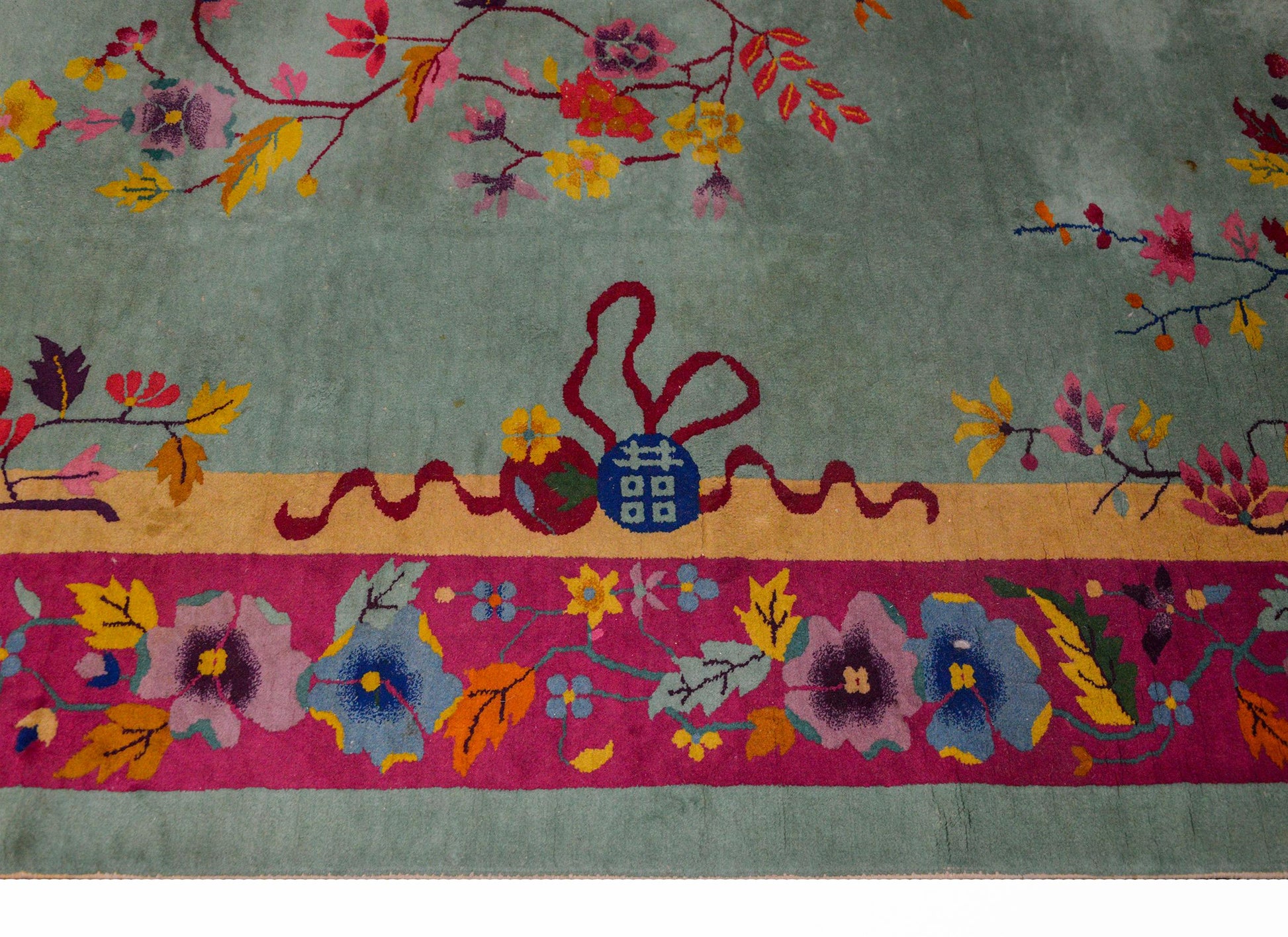 Brilliant Chinese Art Deco Rug For Sale