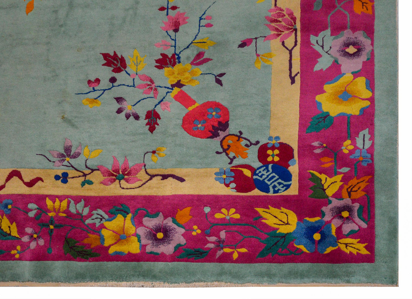 Brilliant Chinese Art Deco Rug For Sale