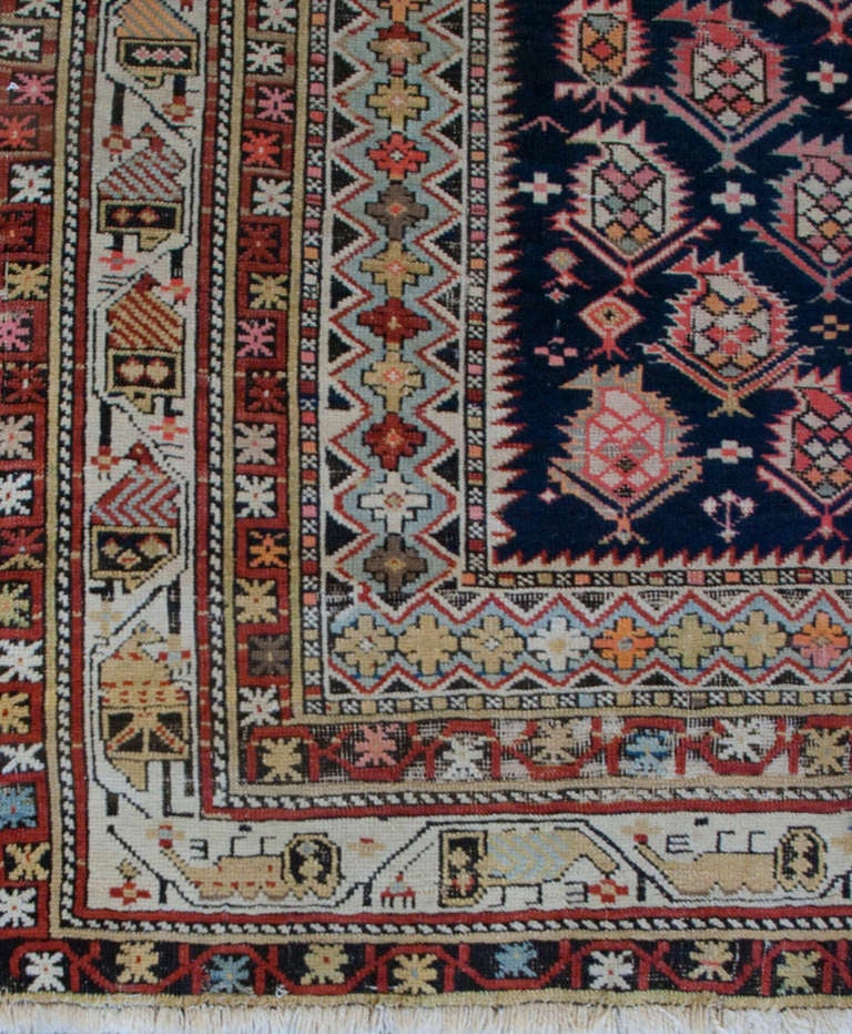 Late 19th Century Shirvan Prayer Rug For Sale