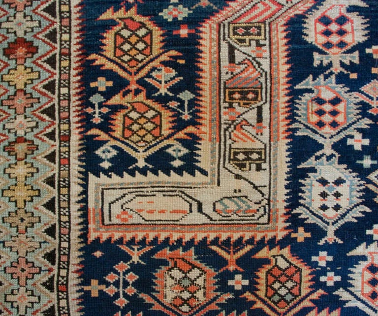 Late 19th Century Shirvan Prayer Rug For Sale