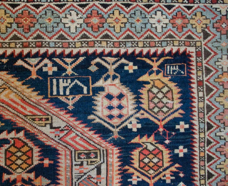 Late 19th Century Shirvan Prayer Rug For Sale