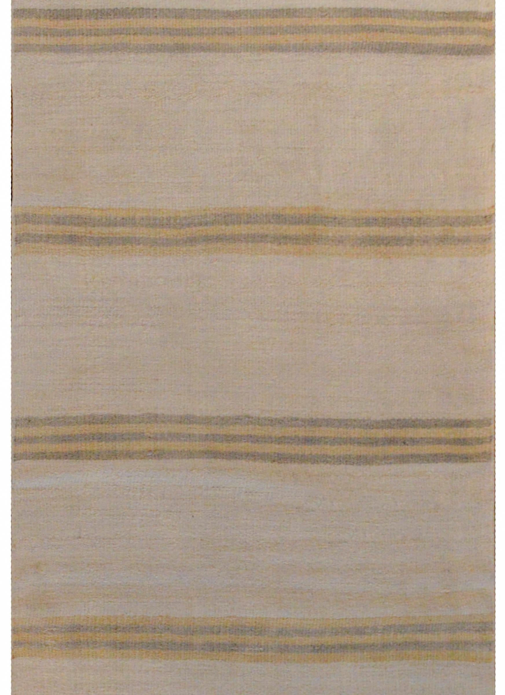 Striking Turkish Kilim Runner For Sale