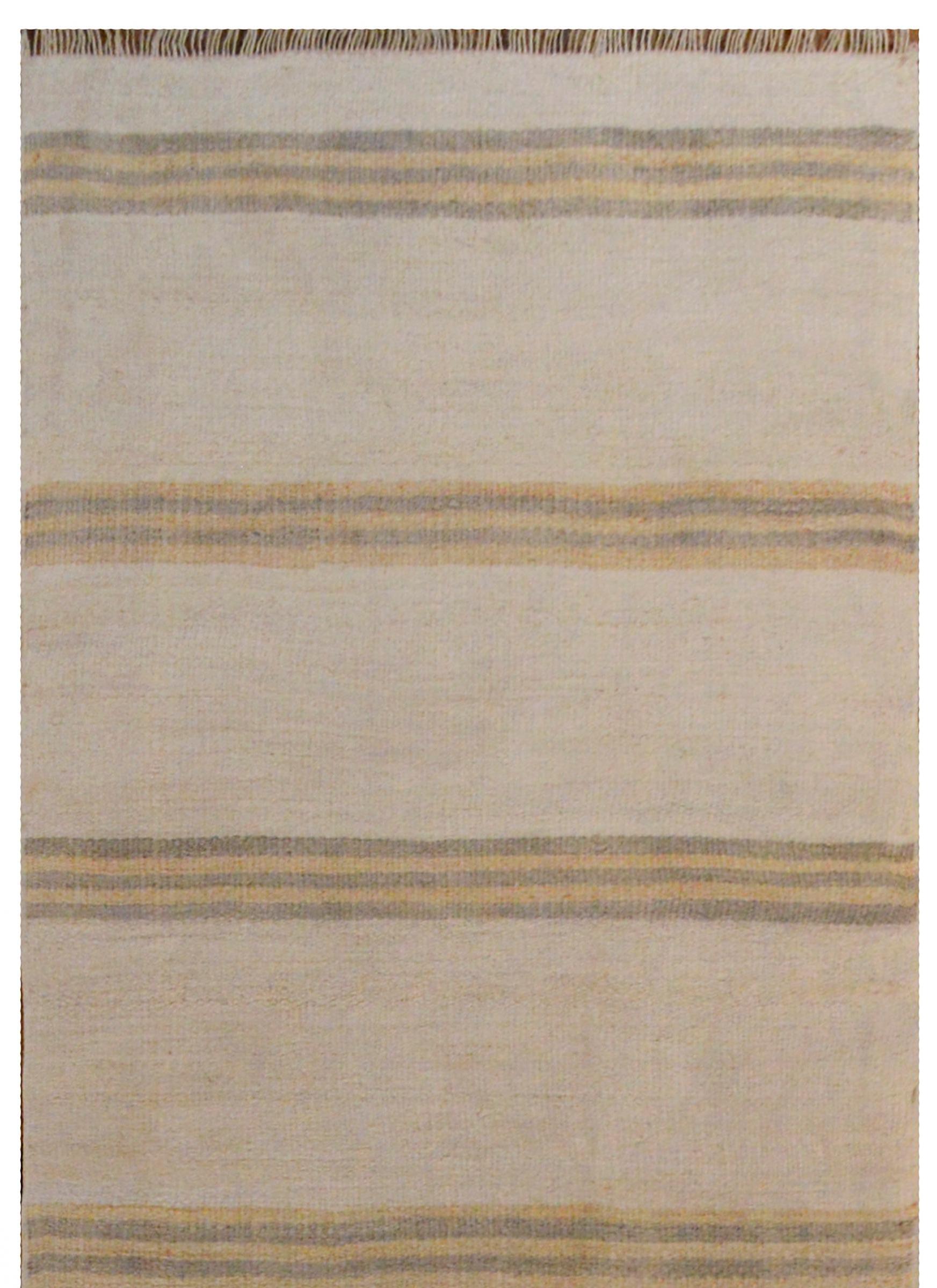 Striking Turkish Kilim Runner For Sale