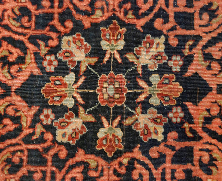 19th Century Sarouk Farahan Rug For Sale