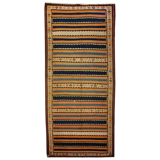 Early 20th Century Zarand Kilim Runner For Sale