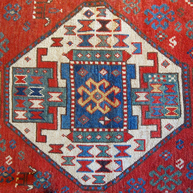19th Century Kazak Carpet For Sale