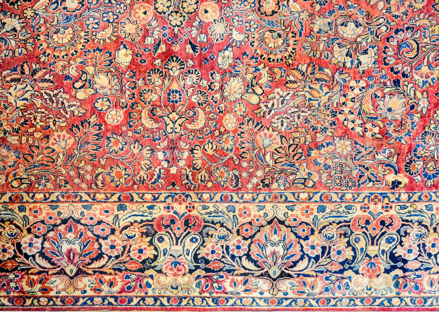 Wonderful Early 20th Century Sarouk Rug For Sale