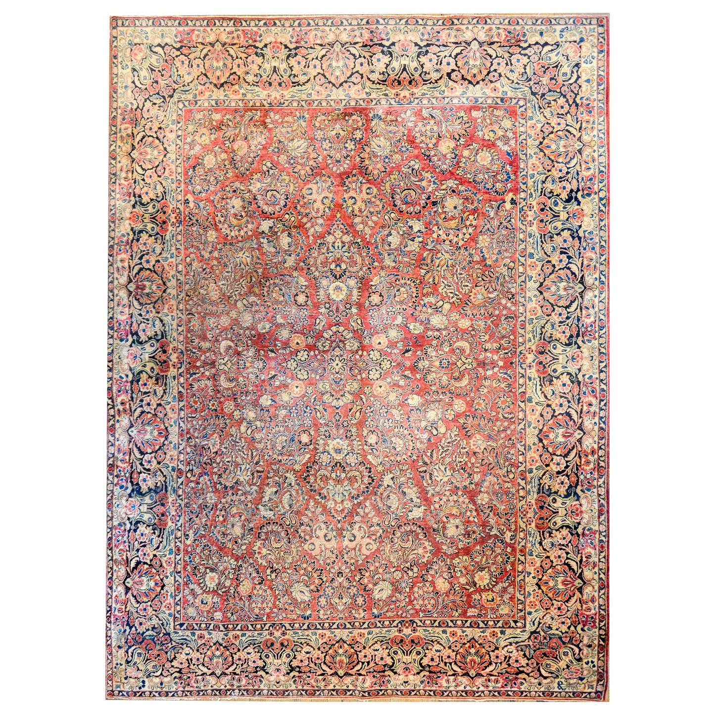 Wonderful Early 20th Century Sarouk Rug For Sale