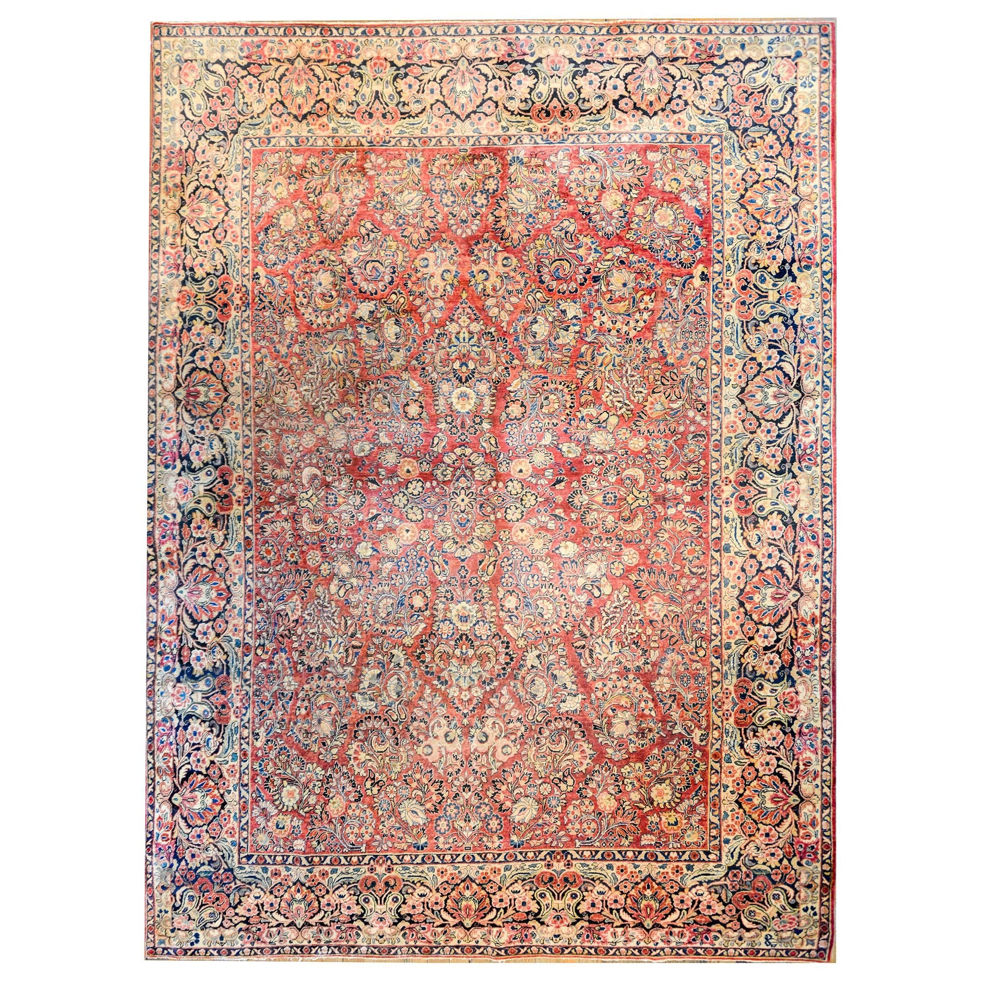 Wonderful Early 20th Century Sarouk Rug For Sale