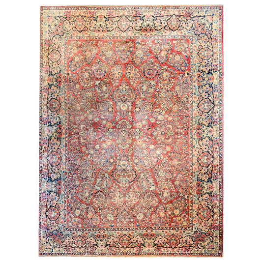 Wonderful Early 20th Century Sarouk Rug For Sale