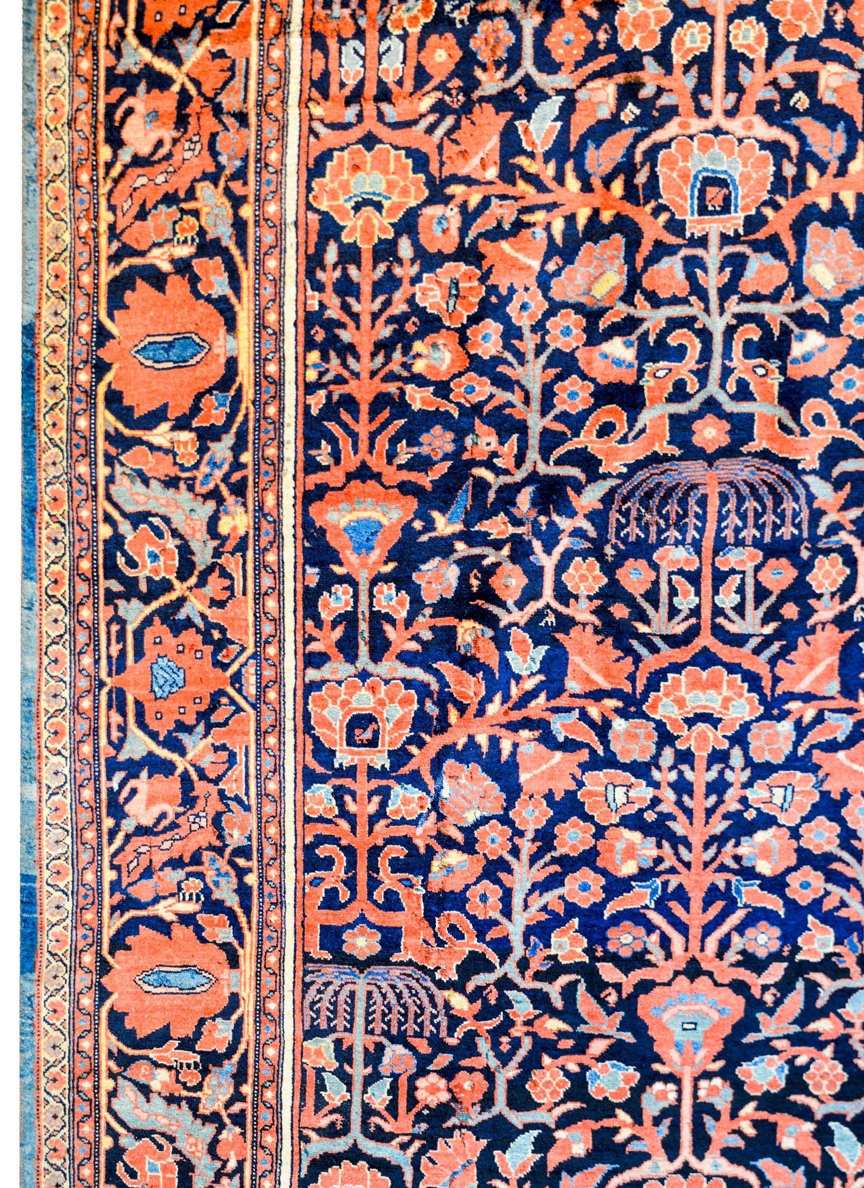 Wonderful Early 20th Century Sarouk Farahan Rug For Sale