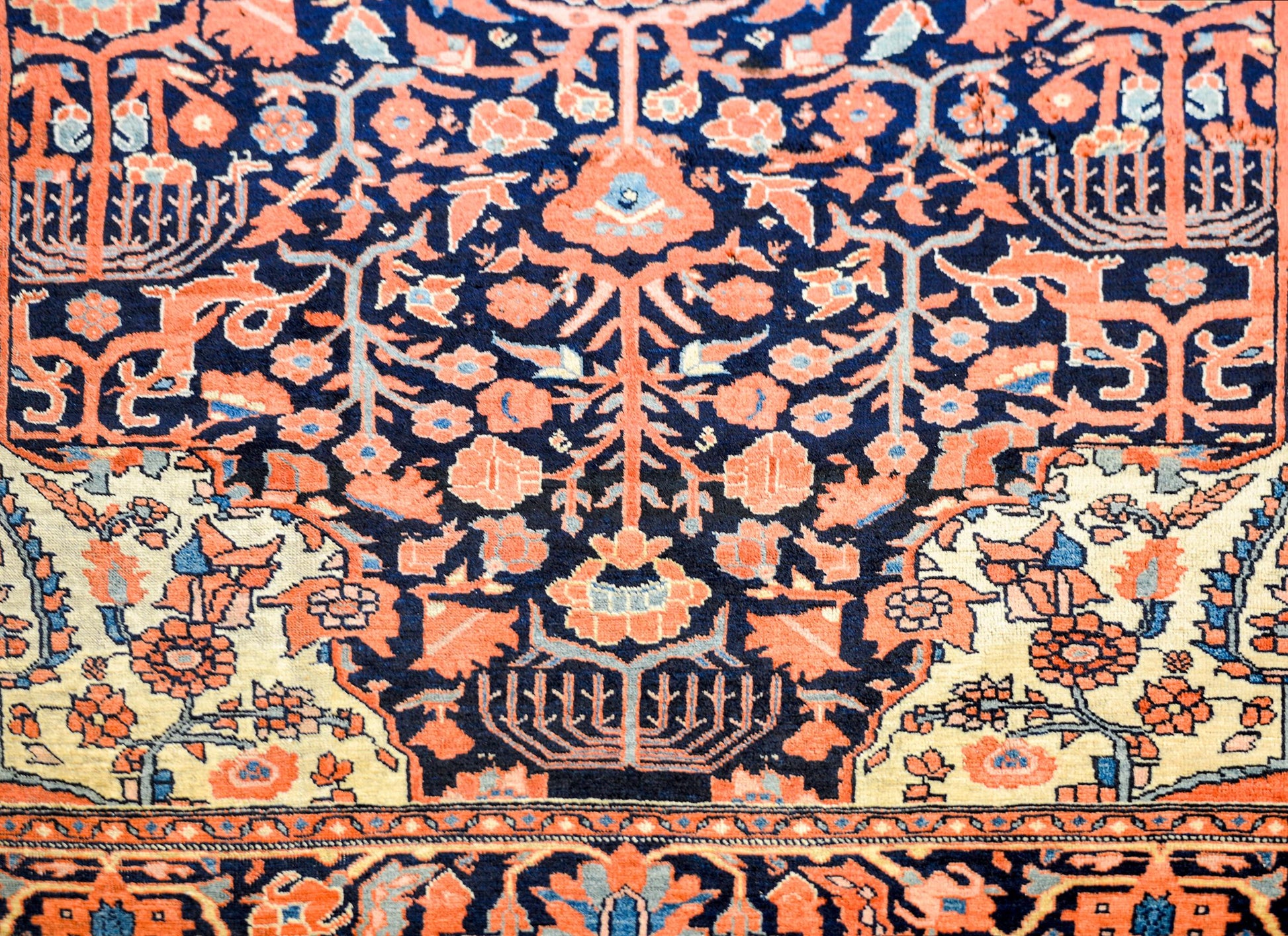 Wonderful Early 20th Century Sarouk Farahan Rug For Sale