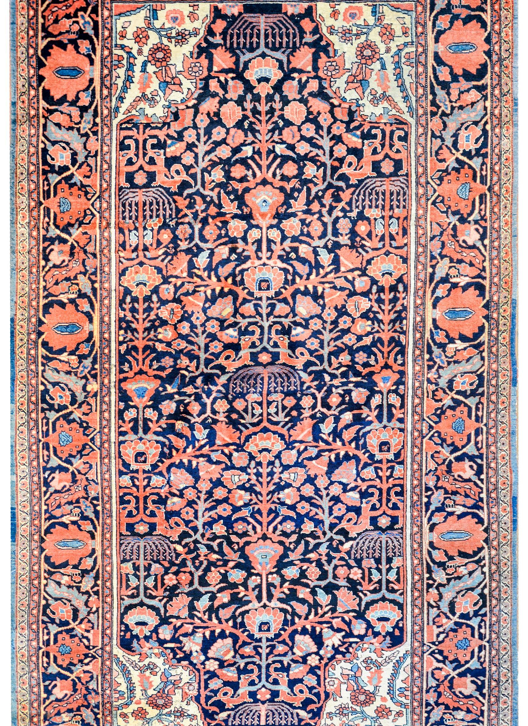 Wonderful Early 20th Century Sarouk Farahan Rug For Sale
